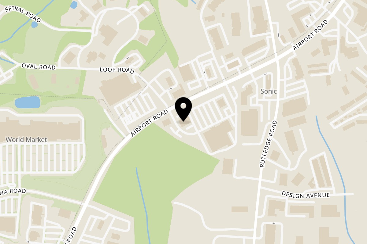 Map showing the location of Itto Ramen Bar & Japanese Tapas Arden on 335 Airport Rd #300 in Arden